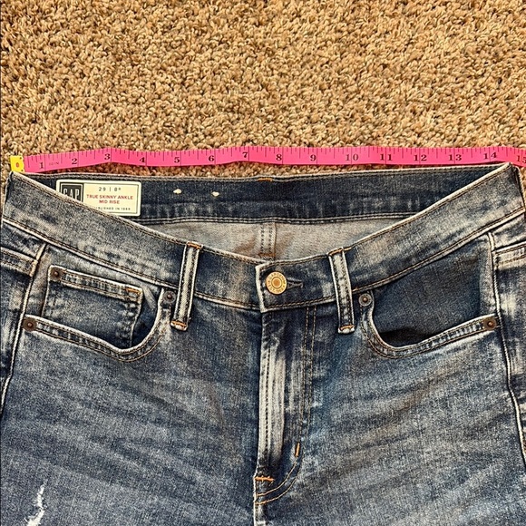 GAP Denim - True Skinny Ankle Mid Rise Jeans - Picture 9 of 9